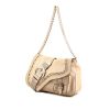 Dior Gaucho bag worn on the shoulder or carried in the hand in cream color leather - 00pp thumbnail