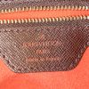 Sac cabas Louis Vuitton Bucket en toile damier marron et cuir marron - Detail D3 thumbnail