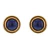 Lalaounis earrings in yellow gold,  silver and sodalite - 00pp thumbnail