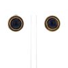 Lalaounis earrings in yellow gold,  silver and sodalite - 360 thumbnail
