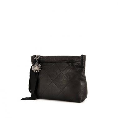 Pochette Lanvin Amalia in pelle trapuntata nera