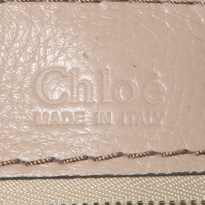 Borsa Chloé Paddington modello grande in pelle beige - Detail D3