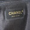 Chanel Timeless handbag in black and white velvet - Detail D4 thumbnail