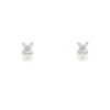 Orecchini a bottone Tiffany 
Co Victoria in platino,  perle e diamanti - 00pp thumbnail
