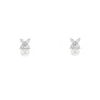 Tiffany & Co Victoria small earrings in platinium,  pearls and diamonds - 00pp thumbnail