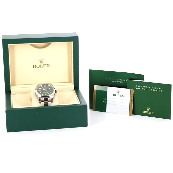 Montre Rolex Milgauss en acier Ref :  116400 Vers  2016