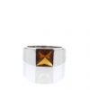 Cartier Tank medium model ring in white gold and citrine - 360 thumbnail