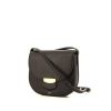 Celine Trotteur shoulder bag in black grained leather - 00pp thumbnail