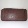 Prada handbag in brown ostrich leather - Detail D4 thumbnail