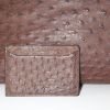 Prada handbag in brown ostrich leather - Detail D5 thumbnail