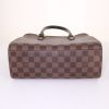Louis Vuitton Triana handbag in brown damier canvas and brown leather - Detail D4 thumbnail