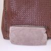 Bolso de mano Bottega Veneta Rugiada en cuero trenzado marrón - Detail D5 thumbnail