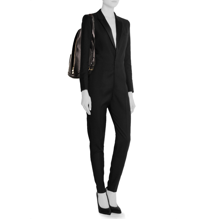 Mochila Louis Vuitton Gobelins - Backpack en cuero Epi negro - Detail D1