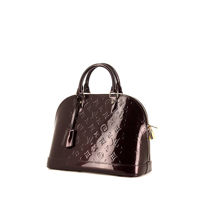 Borsa Alma BB Limited Edition in pelle verniciata bordeaux Louis Vuitton -  Seconda mano / Usata – Vintega