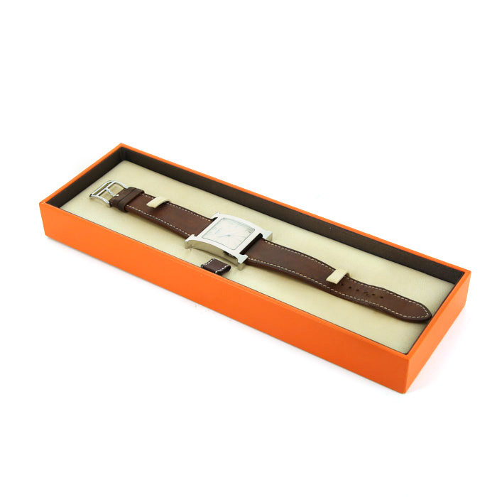 Montre Hermes Heure H en acier Ref : HH1.810 Vers 2000 - Detail D2