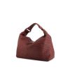 Bottega Veneta Sloane handbag in burgundy intrecciato leather - 00pp thumbnail