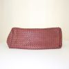 Bottega Veneta Sloane handbag in burgundy intrecciato leather - Detail D4 thumbnail