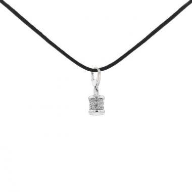 Pendentif Bulgari B.Zero1 en or blanc et diamants
