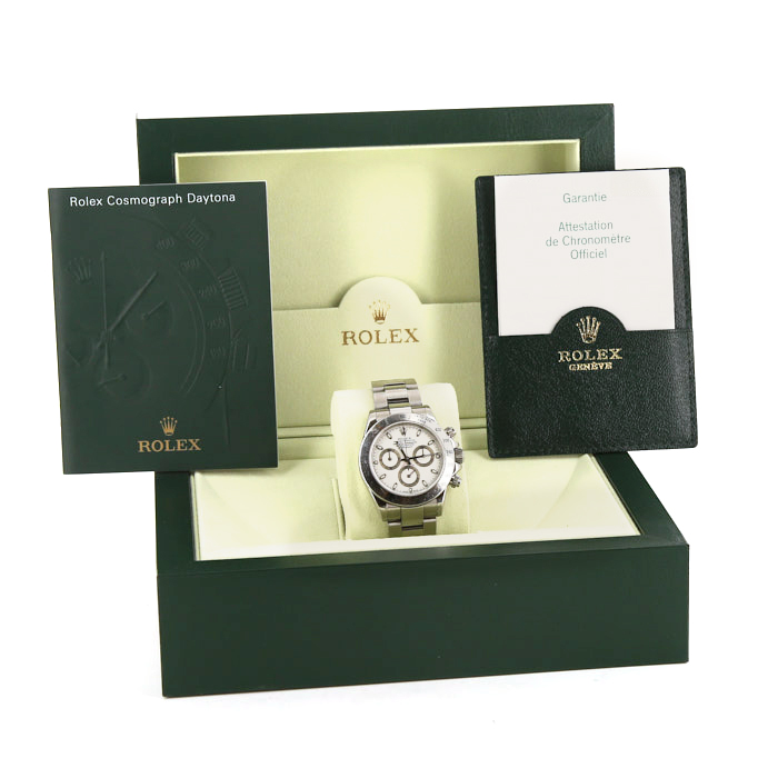 Montre Rolex Daytona en acier Ref :  116520 Vers  2002