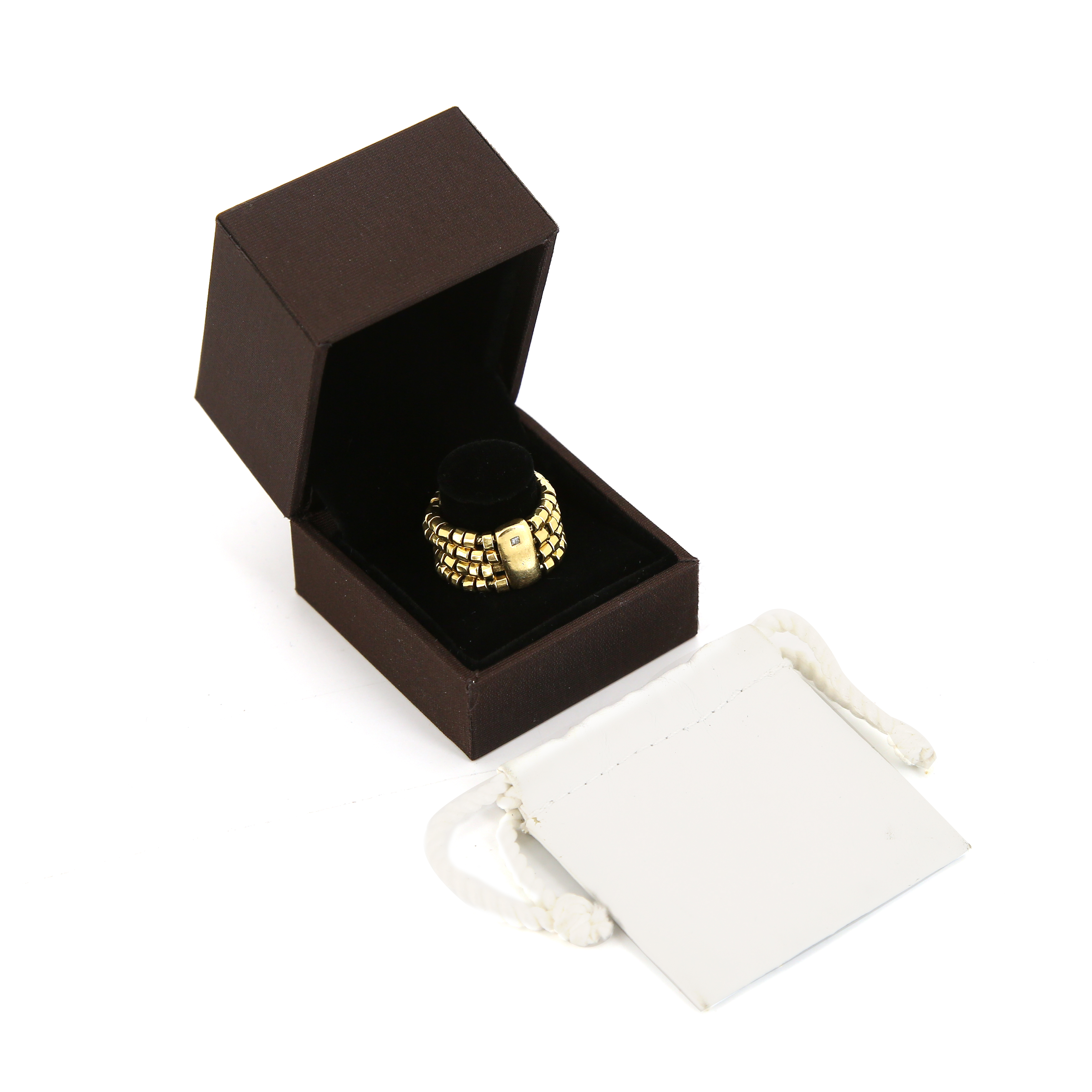 Flexible H. Stern ring in yellow gold and diamond - Detail D2