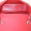 Chanel Timeless small model handbag in red quilted grained leather - Detail D2 thumbnail