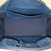 Hermès Birkin Ghillies handbag in grey canvas and blue Swift leather - Detail D2 thumbnail
