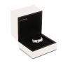 Anello flessibile Chanel Ultra modello piccolo in oro bianco,  ceramica bianca e diamanti - Detail D2 thumbnail