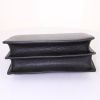 Saint Laurent Sunset shoulder bag in black grained leather - Detail D5 thumbnail