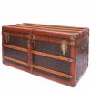Goyard mail trunk in Goyard canvas and brown lozine (vulcanised fibre) - 00pp thumbnail