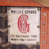 Goyard mail trunk in Goyard canvas and brown lozine (vulcanised fibre) - Detail D4 thumbnail