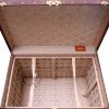 Louis Vuitton Courrier trunk in monogram canvas and natural leather - Detail D3 thumbnail