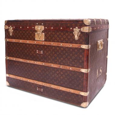Bauletto Louis Vuitton Courrier in tela monogram e pelle naturale