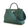 Hermes Kelly 35 cm handbag in malachite green togo leather - 00pp thumbnail