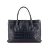 Chanel Executive handbag in blue alligator - 360 thumbnail