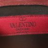 Bolso de mano Valentino Garavani Rockstud Lock en cuero multicolor color burdeos, gris, beige y marrón - Detail D4 thumbnail