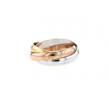 Cartier Trinity medium model ring in 3 golds, size 52