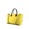 Shopping bag Louis Vuitton Tote W in pelle gialla e marrone - 00pp thumbnail