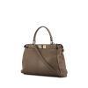 Fendi Peekaboo handbag in taupe leather - 00pp thumbnail