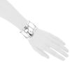 Tiffany & Co Bones large model cuff bracelet in silver - Detail D1 thumbnail