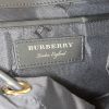 Sac à dos Burberry en toile noire et cuir marron - Detail D3 thumbnail