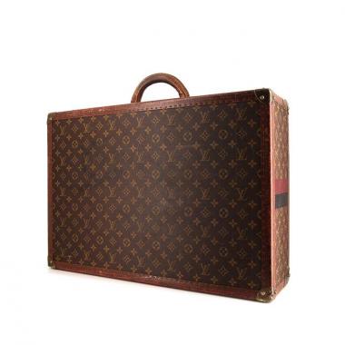 Louis Vuitton Bisten 60 cm suitcase in monogram canvas and natural leather