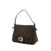 Fendi handbag in brown logo canvas and brown leather - 00pp thumbnail