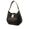 Louis Vuitton Affriolant bag worn on the shoulder or carried in the hand in black grained leather - 00pp thumbnail
