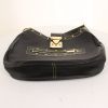 Louis Vuitton Affriolant bag worn on the shoulder or carried in the hand in black grained leather - Detail D4 thumbnail