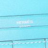 Billetera Hermès Béarn en cuero box azul - Detail D5 thumbnail
