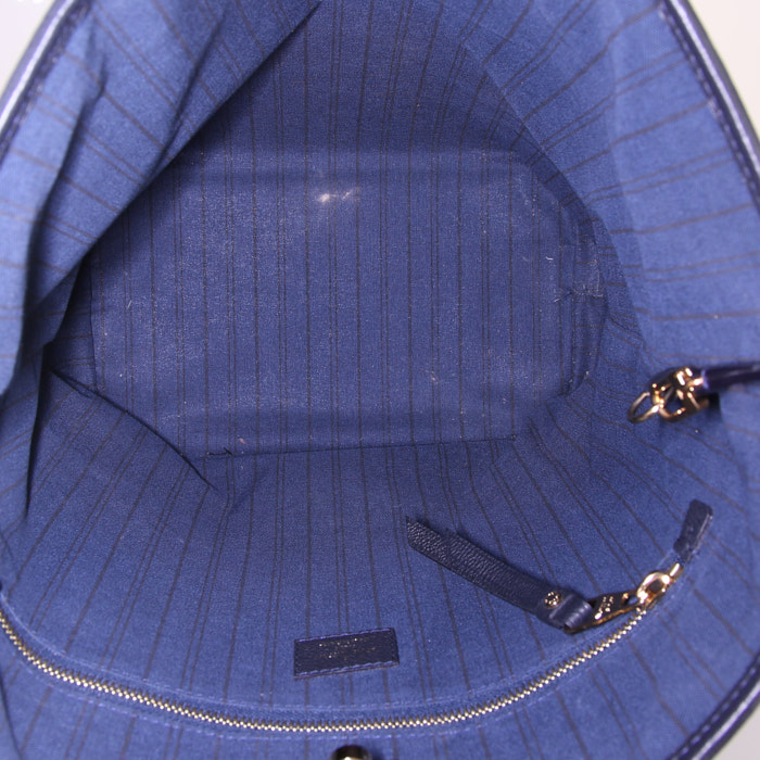 Sac à main Louis Vuitton Citadines en cuir monogram bleu-marine - Detail D2