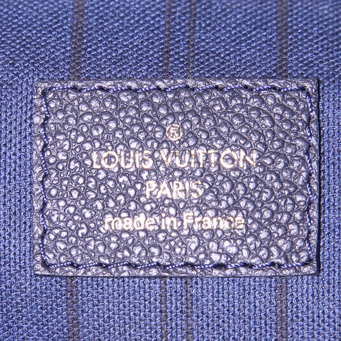 Sac à main Louis Vuitton Citadines en cuir monogram bleu-marine - Detail D3