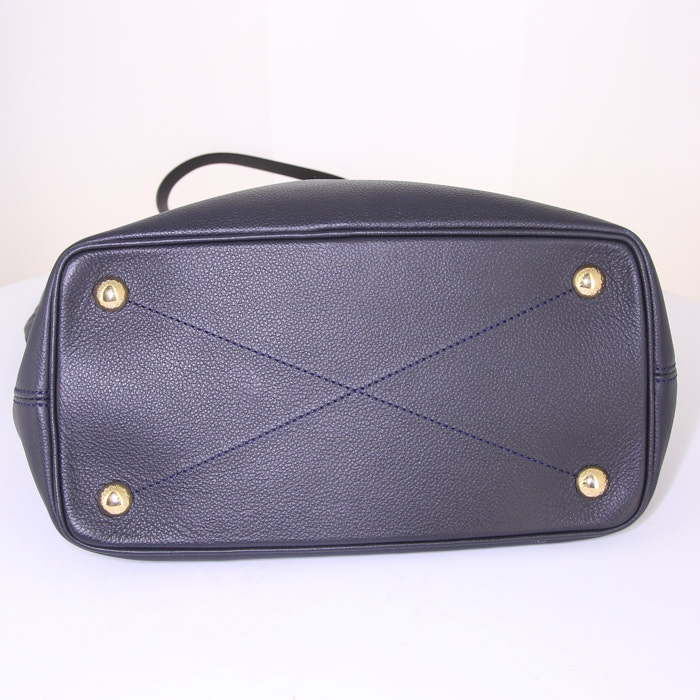 Borsa Louis Vuitton Citadines in pelle monogram blu marino - Detail D4