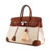 Hermes Birkin 35 cm handbag in beige canvas and Barenia leather - 00pp thumbnail