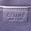 Celine Luggage Nano shoulder bag in beige and black tricolor leather and blue suede - Detail D4 thumbnail